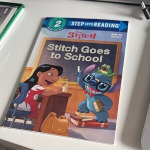 Disney Stitch Goes to School - Blue, Purple & Yellow Cover
